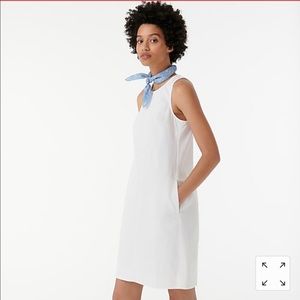 White Denim Shift Dress